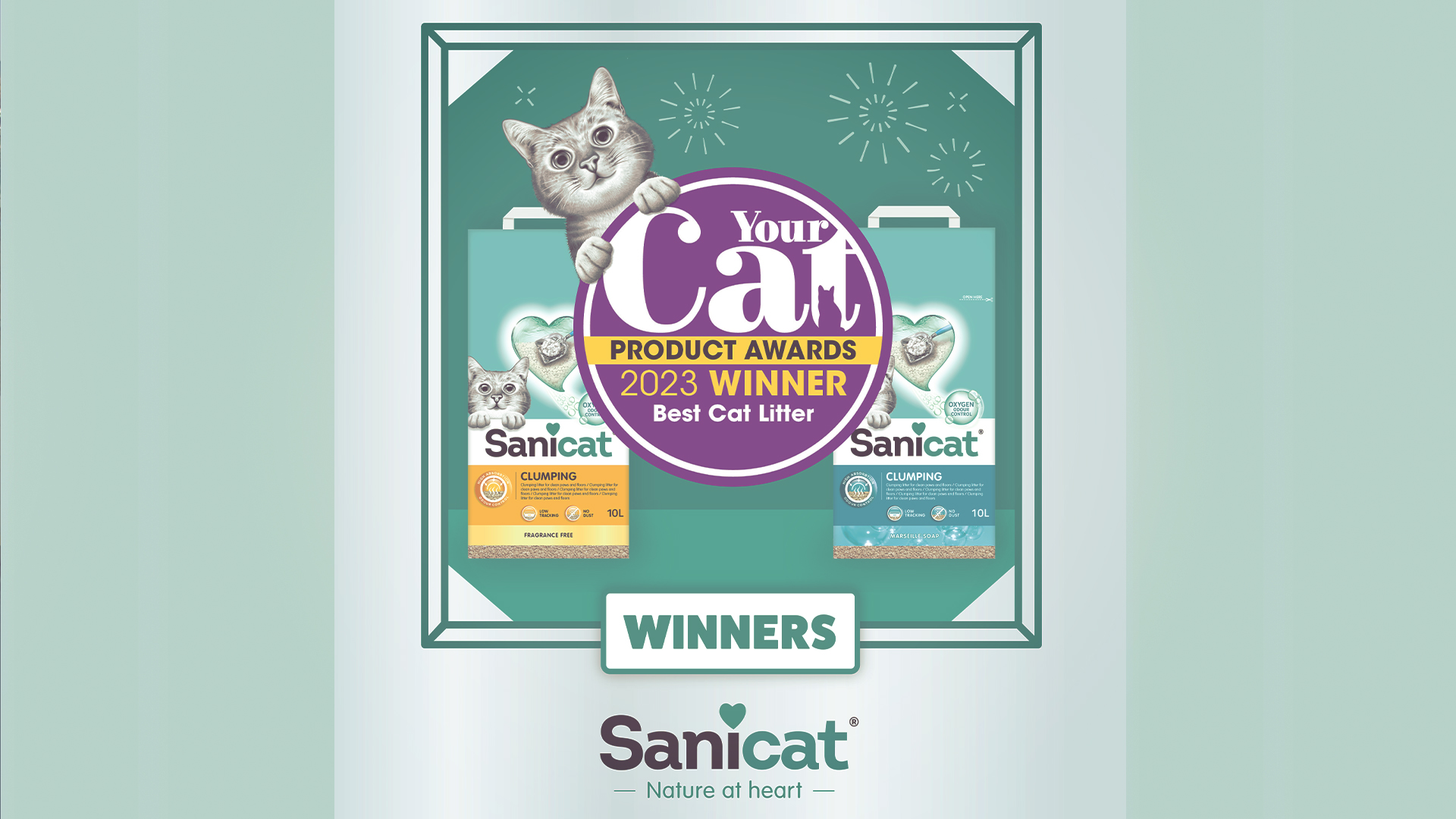 Sanicat, propiedad de la empresa española TOLSA, elegida como la mejor arena para gatos.
